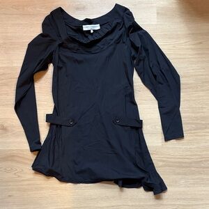 Black Asymmetrical Dress